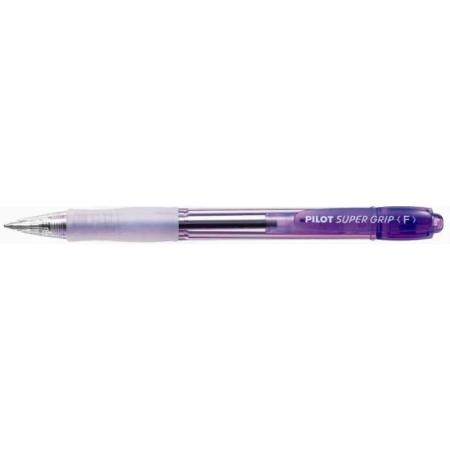 Kuličkové pero PILOT Super Grip Neon, barva fialová
