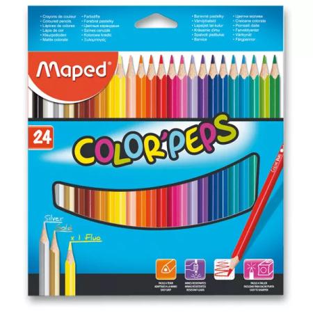 Pastelky trojhranné Maped Color'Peps 24 barev
