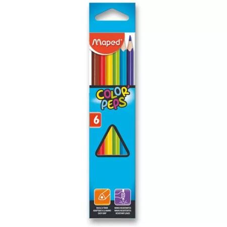 Pastelky trojhranné Maped Color'Peps 6 barev